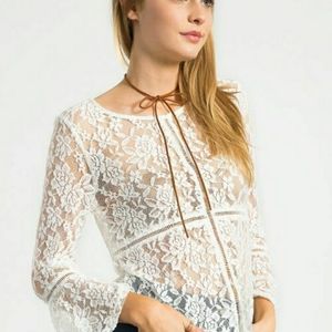 Brand NEW soft stretch top with boat neck